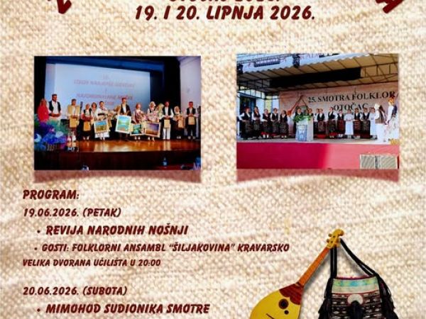 Otočac najavljuje 26. Smotru folklora uz nastupe brojnih KUD-ova