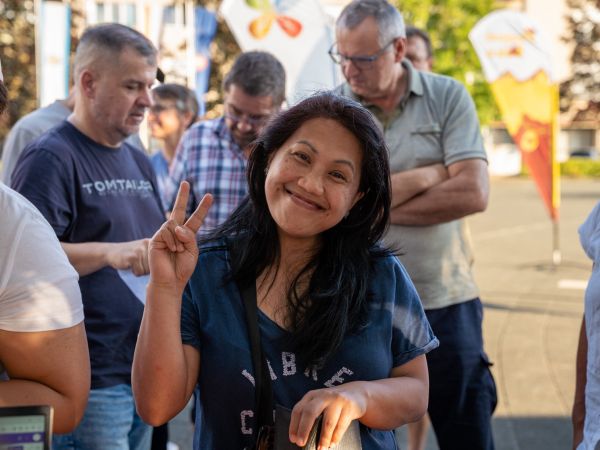 FOTO/Održane registracije za Hrvatski festival hodanja na Trgu Stjepana Radića u Gospiću