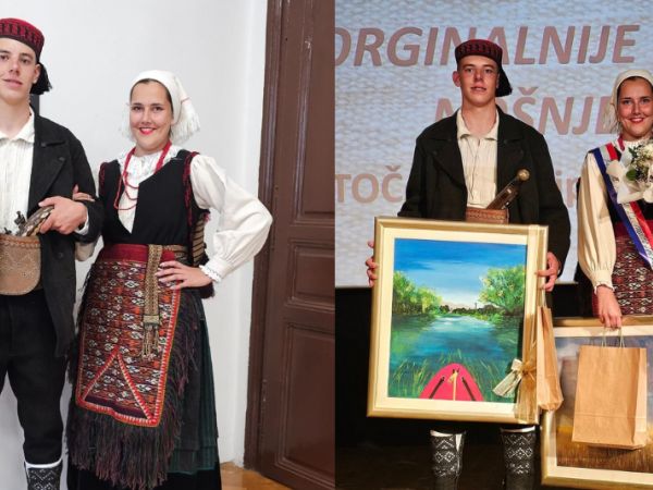 Ana Župan i Filip Milković iz HKUD-a “Široka Kula” pobjednici izbora za najljepšu narodnu nošnju u Otočcu Ana Župan i Filip Milković iz HKUD-a “Široka Kula” pobjednici izbora za najljepšu narodnu nošnju u Otočcu