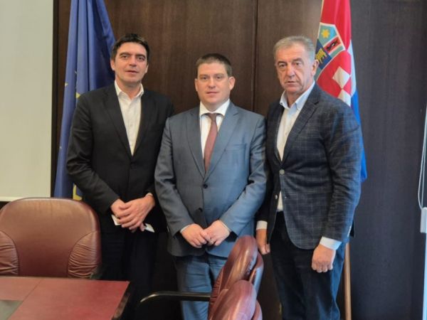 Gradonačelnik Milinović i zamjenik Kovačević na radnim sastancima s ministrima u Zagrebu