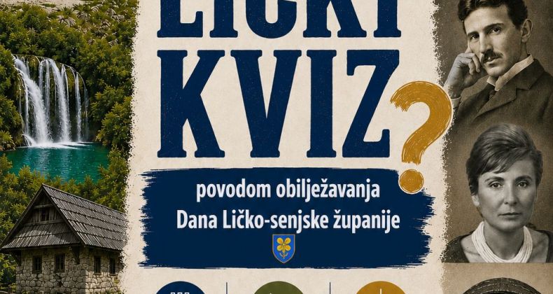 Najbolje iz Like - U Gospiću kviz općeg znanja povodom nadolazećeg Dana Ličko-senjske županije