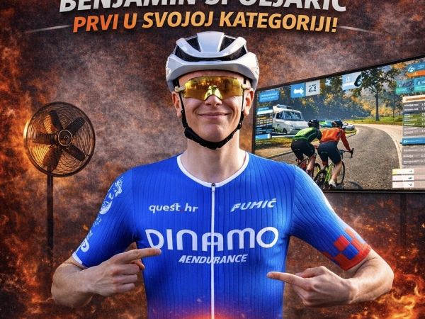 Benjamin Špoljarić iz Perušića osvojio U25 kategoriju na završnici Zagreb VirtCup Zwift lige