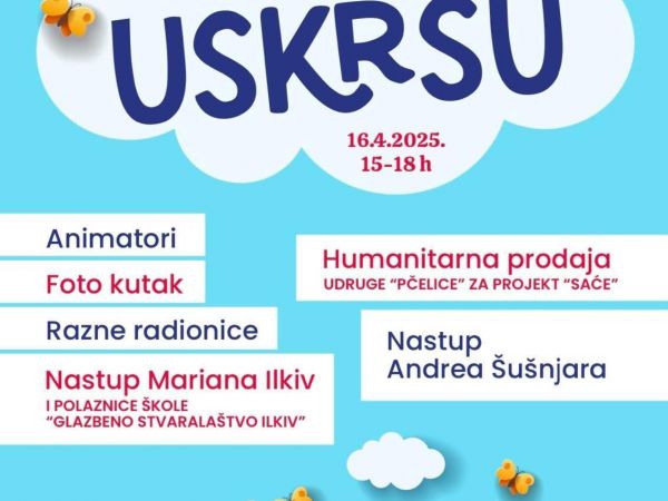 Sutra veselo uskrsno druženje u Gospiću – ne propustite manifestaciju “Ususret Uskrsu”! Sutra veselo uskrsno druženje u Gospiću – ne propustite manifestaciju “Ususret Uskrsu”!