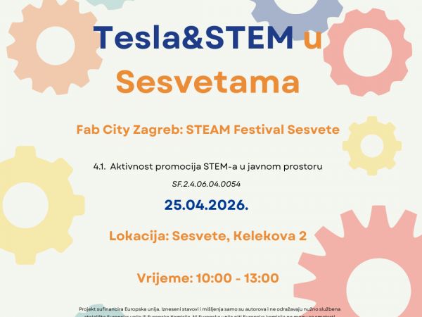Tesla & STEM u Sesvetama: znanost na otvorenom za sve generacije Tesla & STEM u Sesvetama: znanost na otvorenom za sve generacije