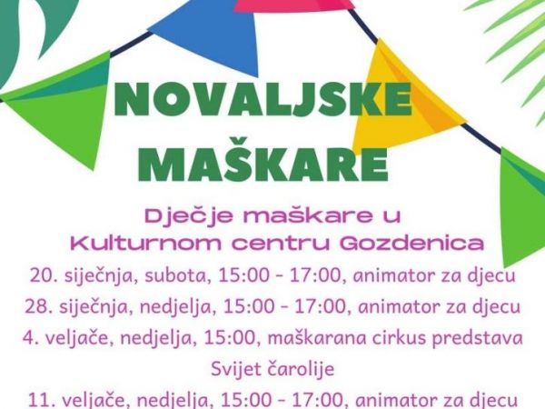 Novaljske maškare: Dječje maškare i predstave za sve generacije Novaljske maškare: Dječje maškare i predstave za sve generacije
