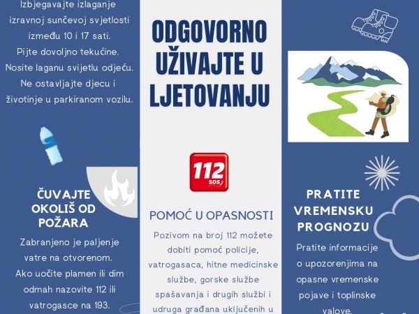 Odgovorno ljetovanje - Apel građanima i ključne smjernice za sigurno ljeto Odgovorno ljetovanje - Apel građanima i ključne smjernice za sigurno ljeto