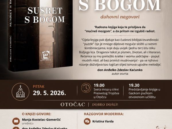 Predstavljanje knjige Dragana Purišića “Susret s Bogom” u Otočcu