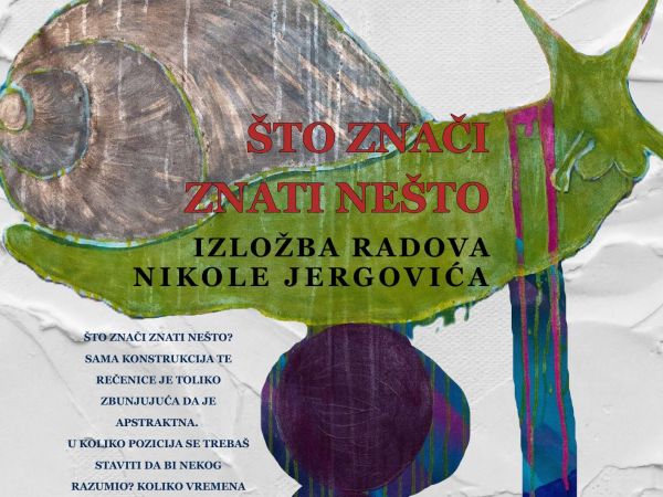 U Otočcu izložba radova Nikole Jergovića