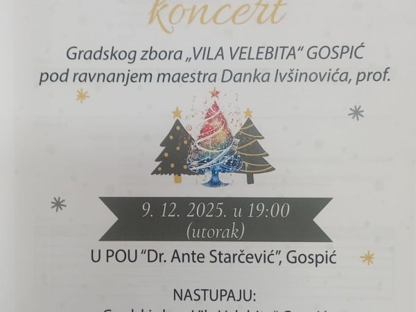 Zbor Vila Velebita priprema božićni koncert - ne propustite! Zbor Vila Velebita priprema božićni koncert - ne propustite!