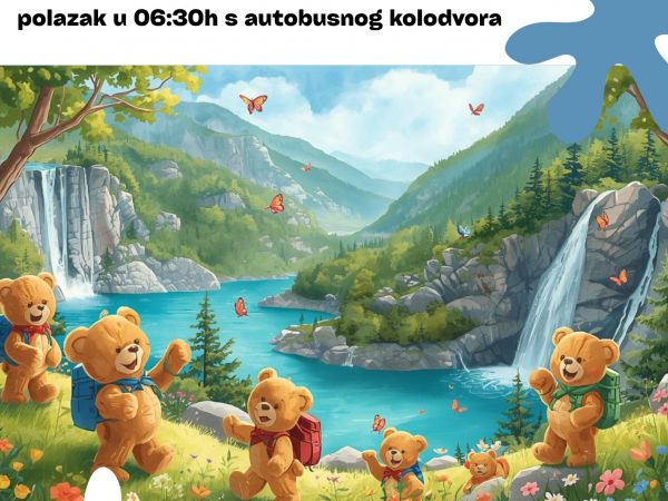 “Mali medvjedići“ idu na Plitvice: PD “Željezničar“ Gospić vodi najmlađe planinare na Plitvička jezera