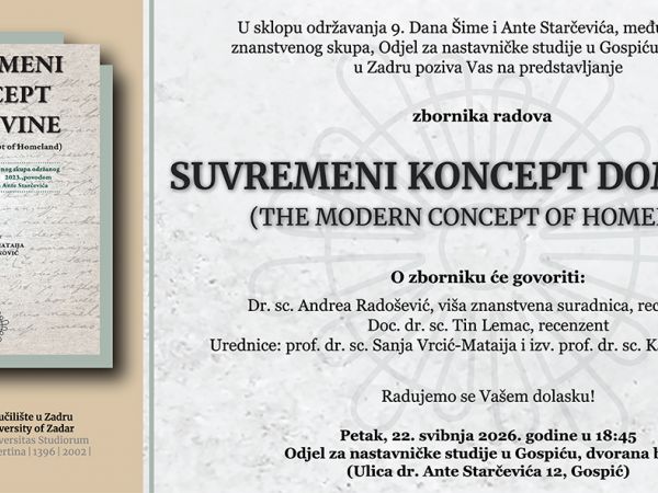 Predstavljanje zbornika radova “Suvremeni koncept domovine” u Gospiću Predstavljanje zbornika radova “Suvremeni koncept domovine” u Gospiću