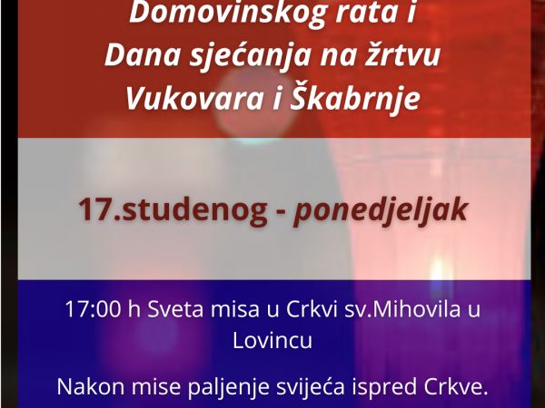 Lovinac obilježava Dan sjećanja na žrtve Domovinskog rata i Dan sjećanja na žrtvu Vukovara i Škabrnje Lovinac obilježava Dan sjećanja na žrtve Domovinskog rata i Dan sjećanja na žrtvu Vukovara i Škabrnje