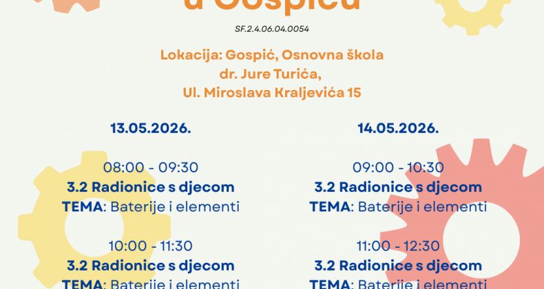 Najbolje iz Like - STEM radionice u Gospiću: Upoznavanje baterija i elemenata