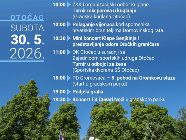 Otočac obilježava Dan državnosti uz bogat cjelodnevni program