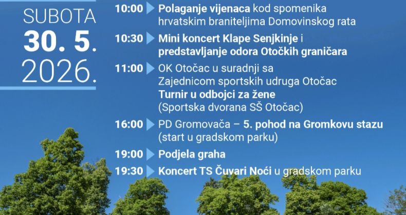 Najbolje iz Like - Otočac obilježava Dan državnosti uz bogat cjelodnevni program