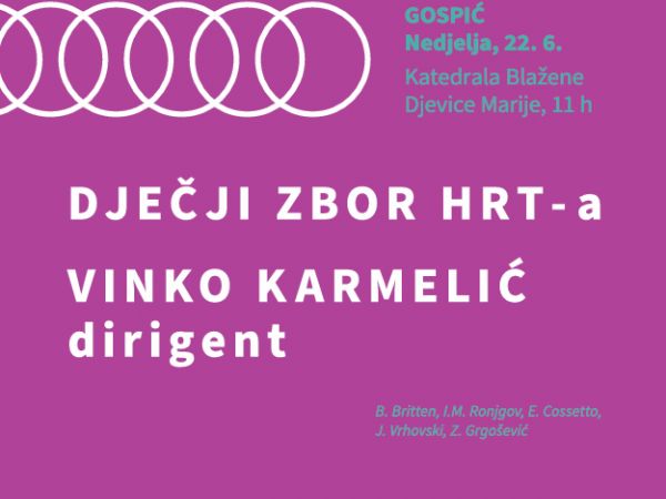 Povodom svjetskog dana glazbe u Gospiću gostuje Dječji zbor HRT-a