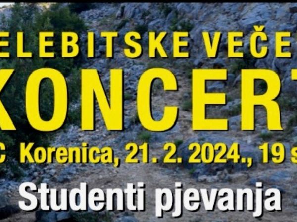 Velebitske večeri: Koncert u KIC-u Korenica