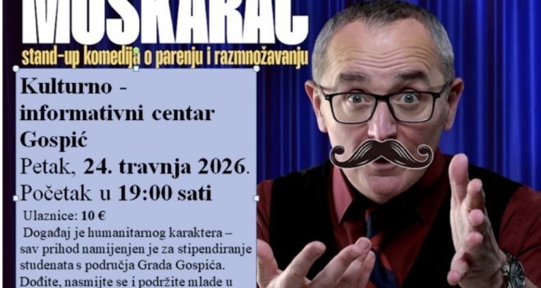 Najbolje iz Like - Gospić: Humanitarni stand-up spektakl Peđe Bajovića u KIC-u