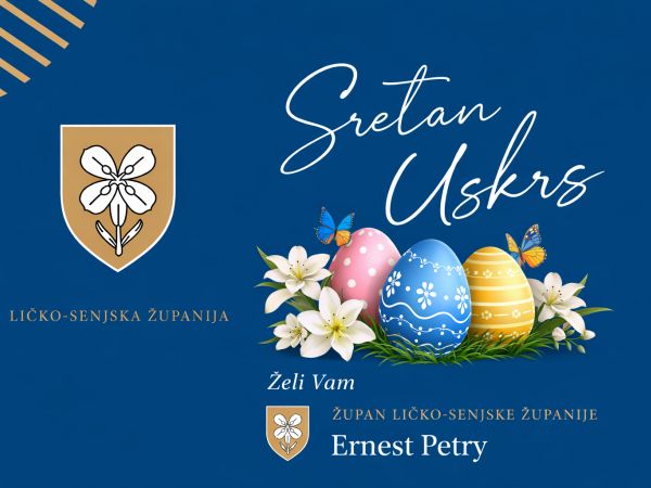 Čestitka župana Petryja povodom najvećeg kršćanskog blagdana Uskrsa Čestitka župana Petryja povodom najvećeg kršćanskog blagdana Uskrsa