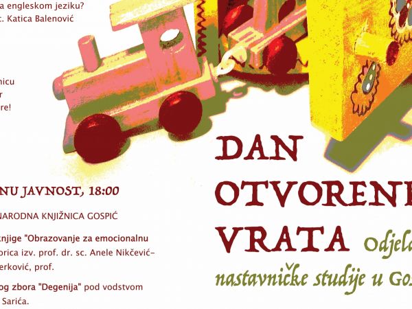 Dan otvorenih vrata Odjela za nastavničke studije u Gospiću