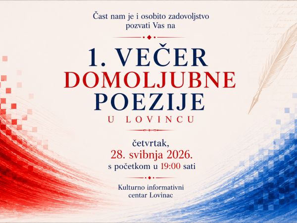 U Lovincu se održava 1. Večer domoljubne poezije