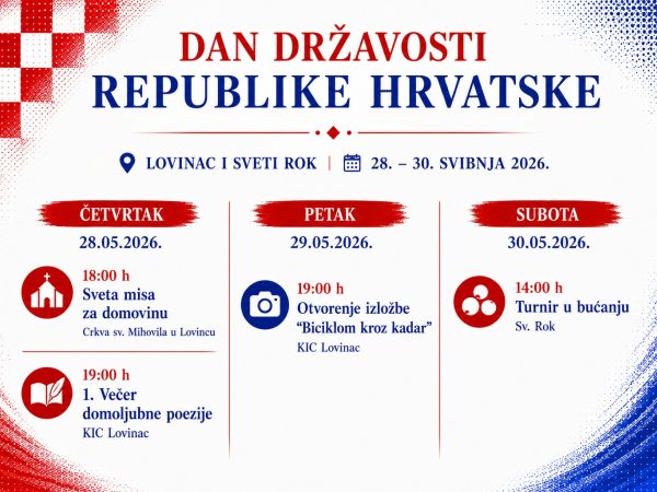 Obilježavanje Dana državnosti Republike Hrvatske u Lovincu Obilježavanje Dana državnosti Republike Hrvatske u Lovincu