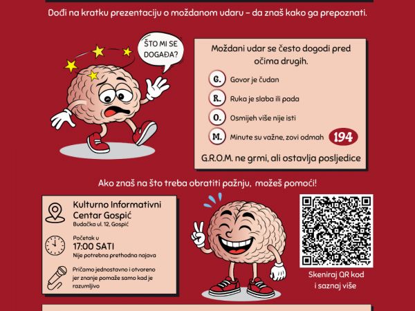 Upoznaj simptome, spasi život – javno predavanje u Gospiću povodom Dana hitne službe