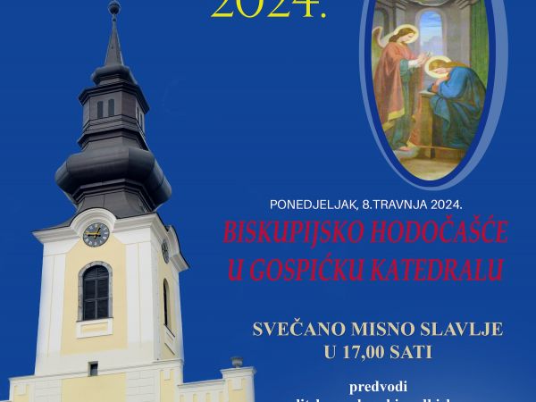 Blagovijest u gospićkoj katedrali Blagovijest u gospićkoj katedrali