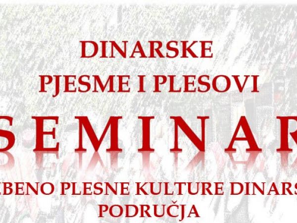 Dinarske pjesme i plesovi - otvorene prijave za trodnevni folklorni seminar u Otočcu