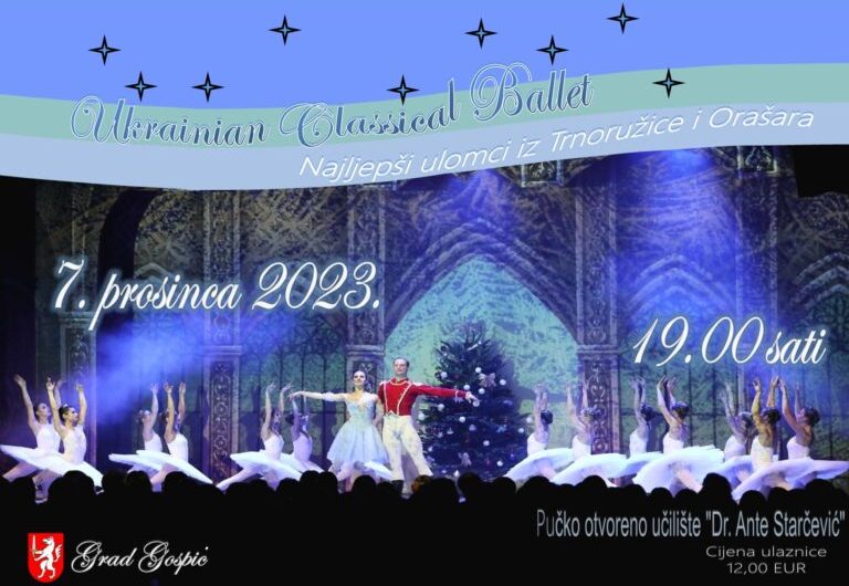 Najavljujemo: Ukrainski Classical Ballet oduševit će Gospić u nezaboravnoj božićnoj izvedbi!