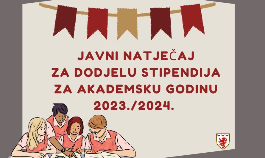 OTOČAC: Javni natječaj za stipendije za akademsku godinu 2023./2024