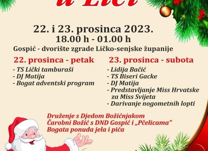 Božićna čarolija: Uskoro Advent u Lici s bogatim programom