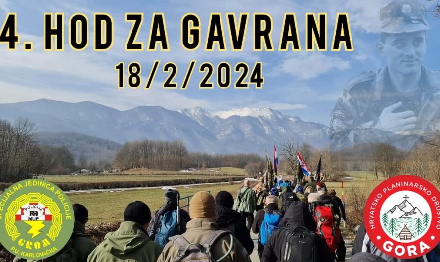 Četvrti Hod za Gavrana: Očuvanje spomena i vrijednosti Domovinskog rata