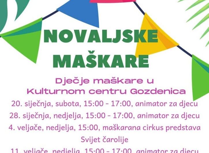 Novaljske maškare:  Dječje maškare i predstave za sve generacije