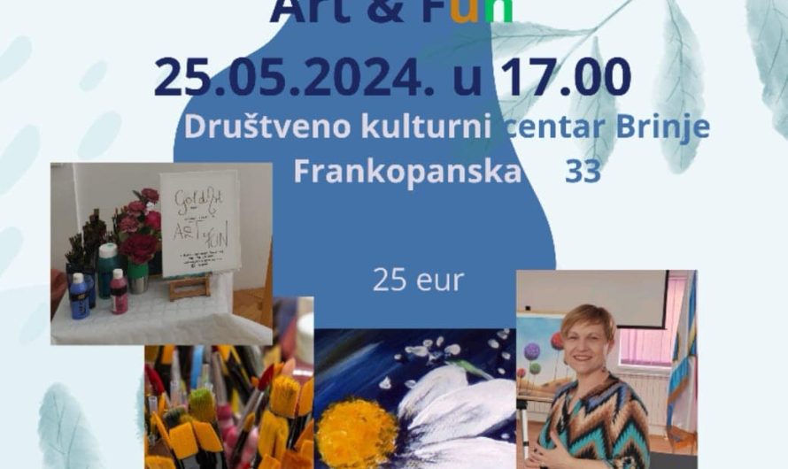 ART & FUN likovna radionica radi velikog interesa opet stiže u Brinje