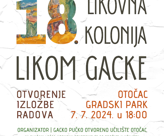 Uskoro 18. likovna kolonija LIKOM GACKE