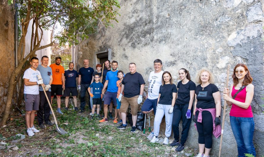 Rotary klub Gospić u akciji uređenja prolaza bana Kurjakovića