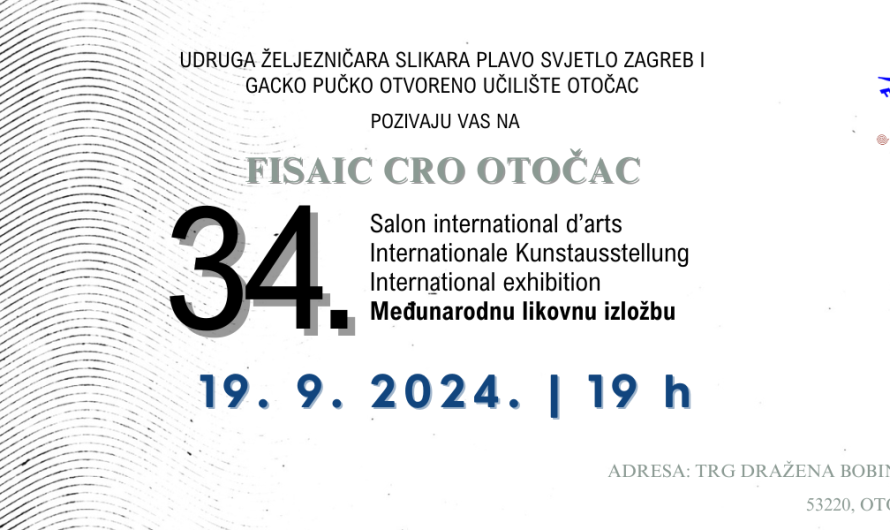 34. FISAIC međunarodni likovni salon ovaj tjedan u Otočcu