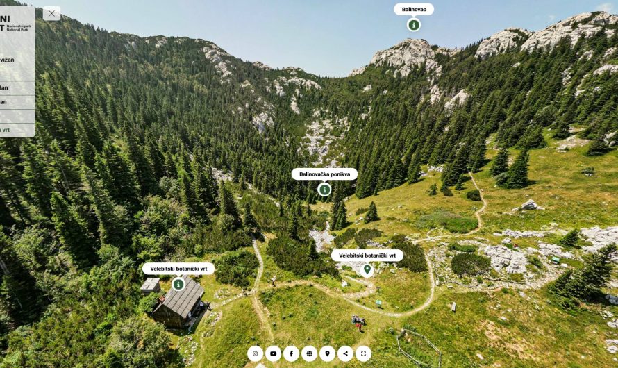 Virtualno prošetajte kroz Nacionalni park Sjeverni Velebit