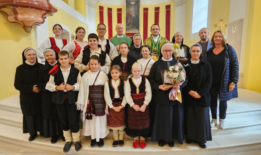 Proslavljena misa zahvalnica za plodove zemlje te za oproštaj sestara Družbe Presvetog Srca Isusova u Gospiću